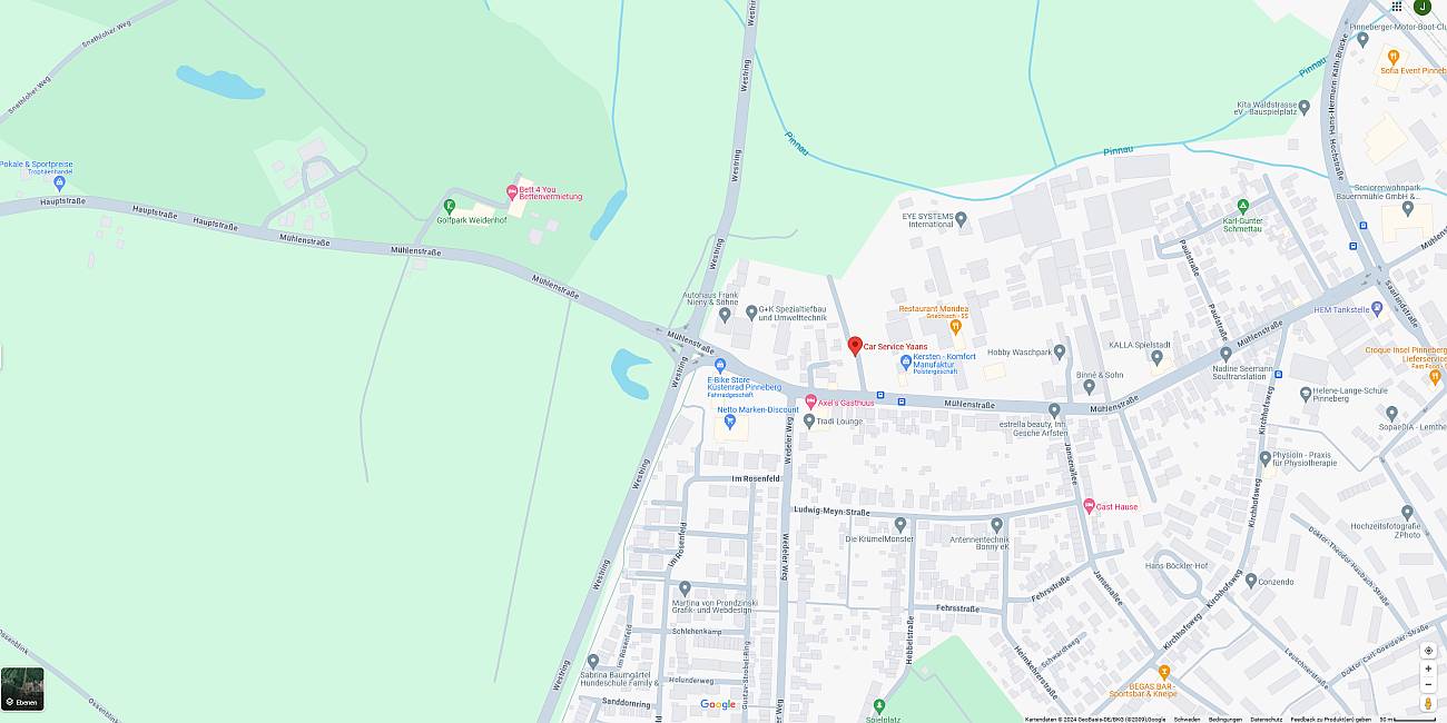 Anfahrt zu AutoCrew Yaans in Pinneberg